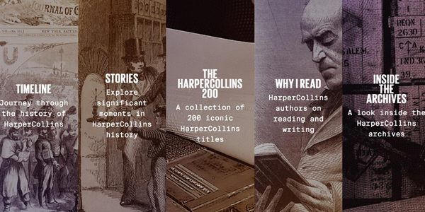 harpercollins 200th anniversary homepage